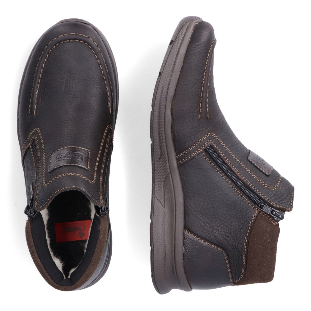 detail Pánska členková obuv RIEKER 14820-25 hnedá W2