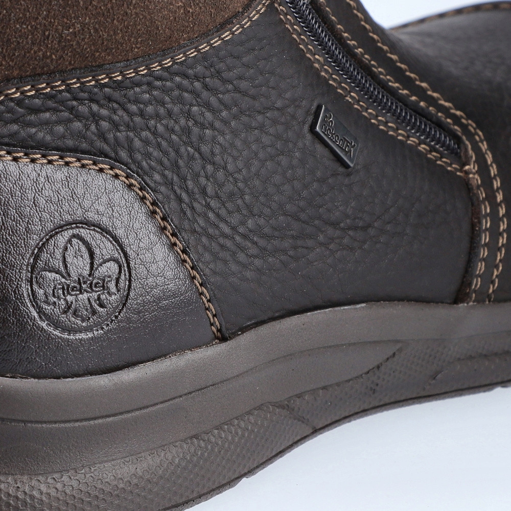 detail Pánska členková obuv RIEKER 14820-25 hnedá W2