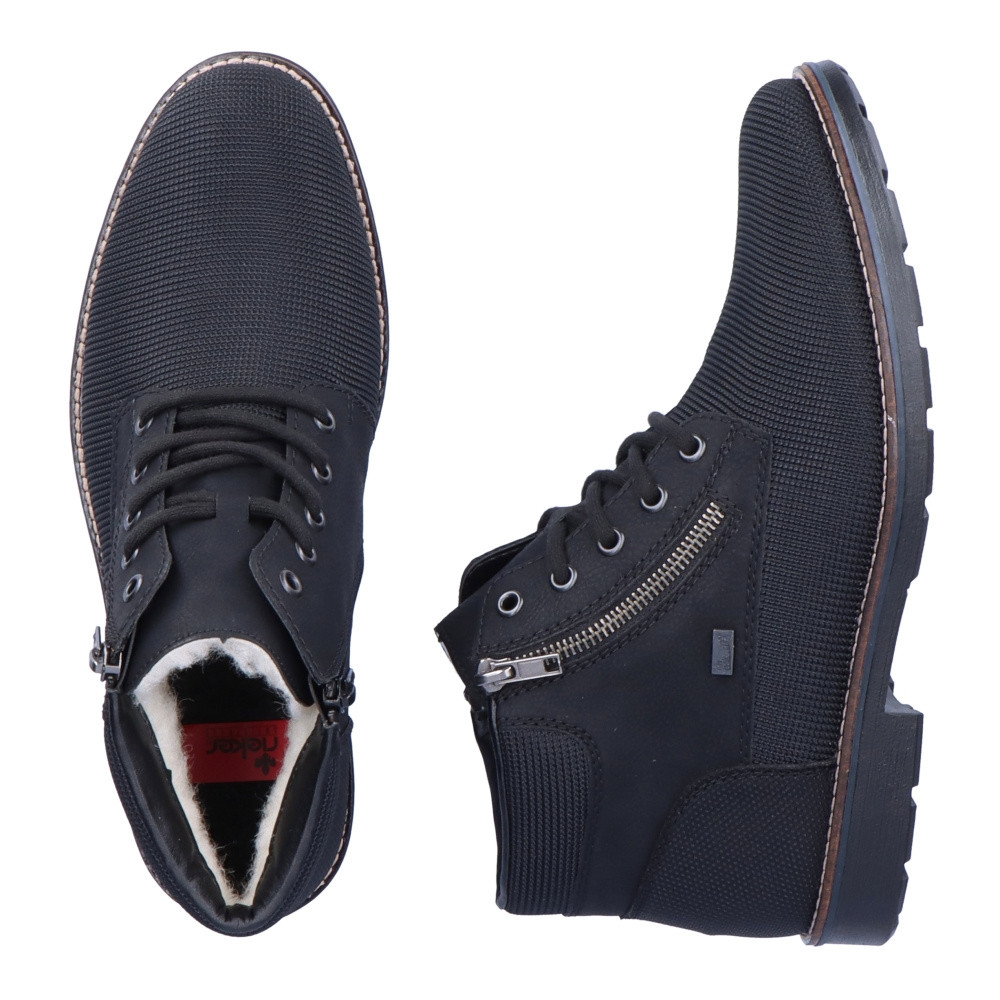 detail Pánská kotníková obuv RIEKER 35331-02 černá W2