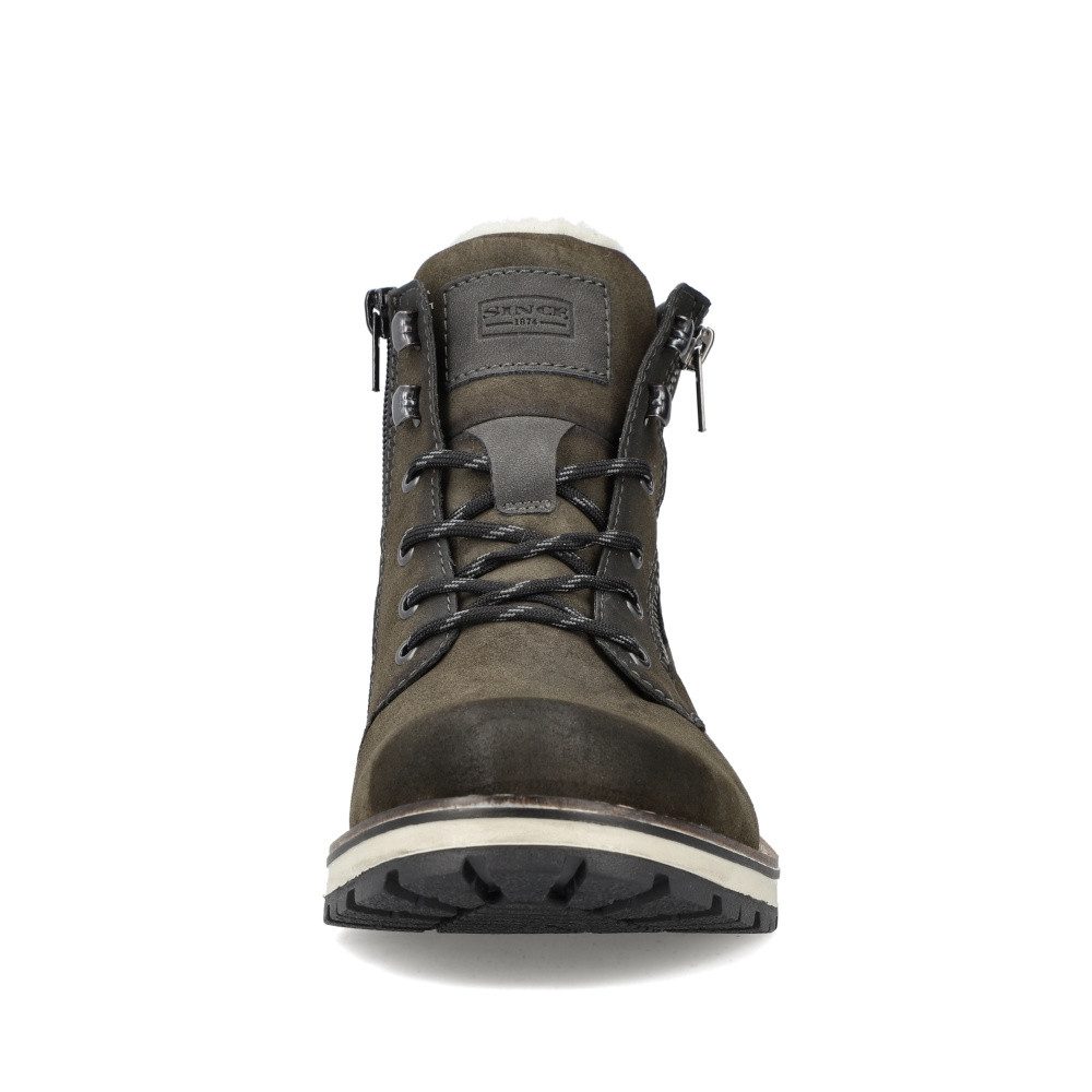 detail Pánská kotníková obuv RIEKER 38425-54 zelená W3