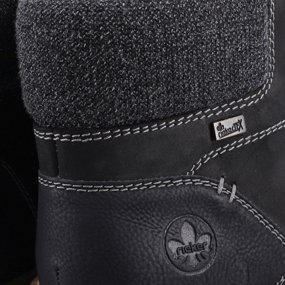detail Pánská kotníková obuv RIEKER 38438-00 černá W3