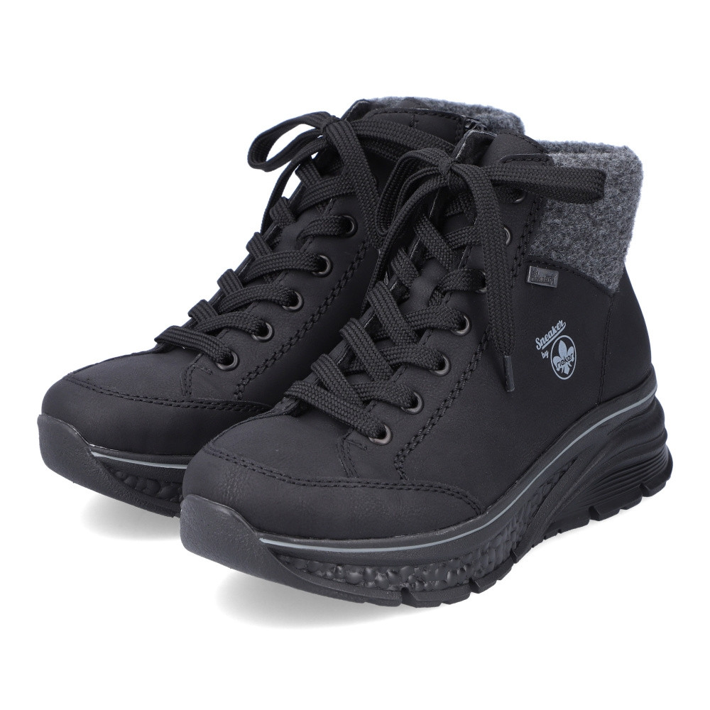 detail Dámská kotníková obuv RIEKER 48043-00 černá W4