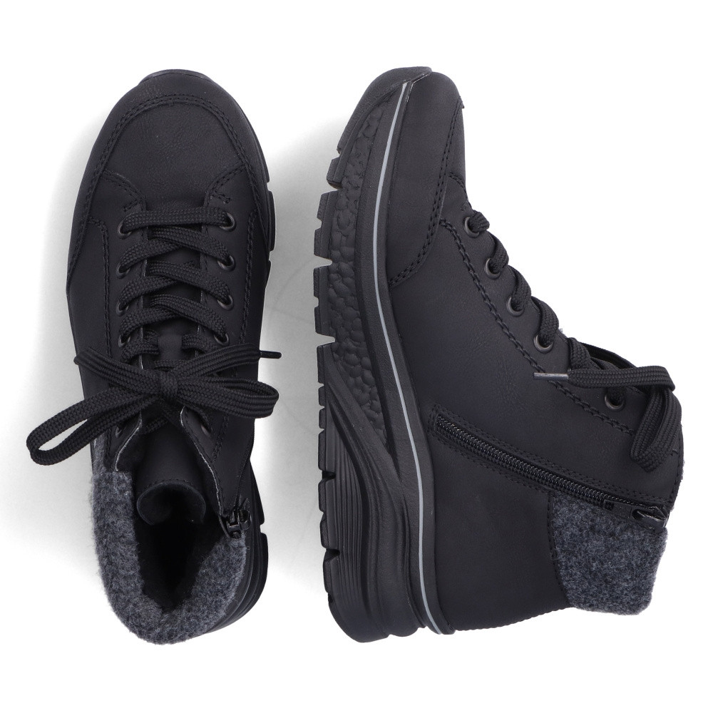 detail Dámská kotníková obuv RIEKER 48043-00 černá W4