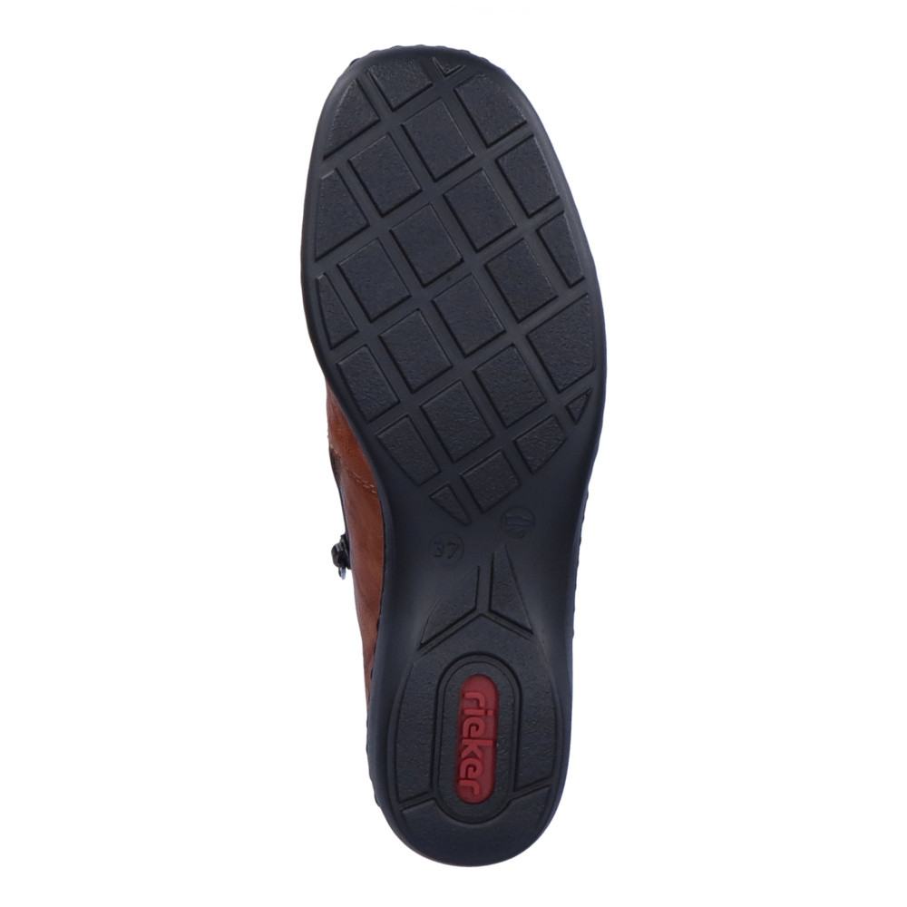 detail Dámská kotníková obuv RIEKER 58388-22 hnědá W4