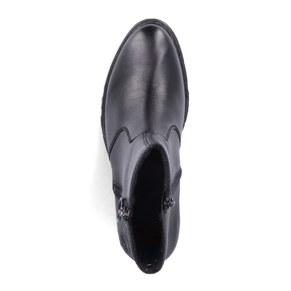 detail Dámská kotníková obuv RIEKER 70150-00 černá W3