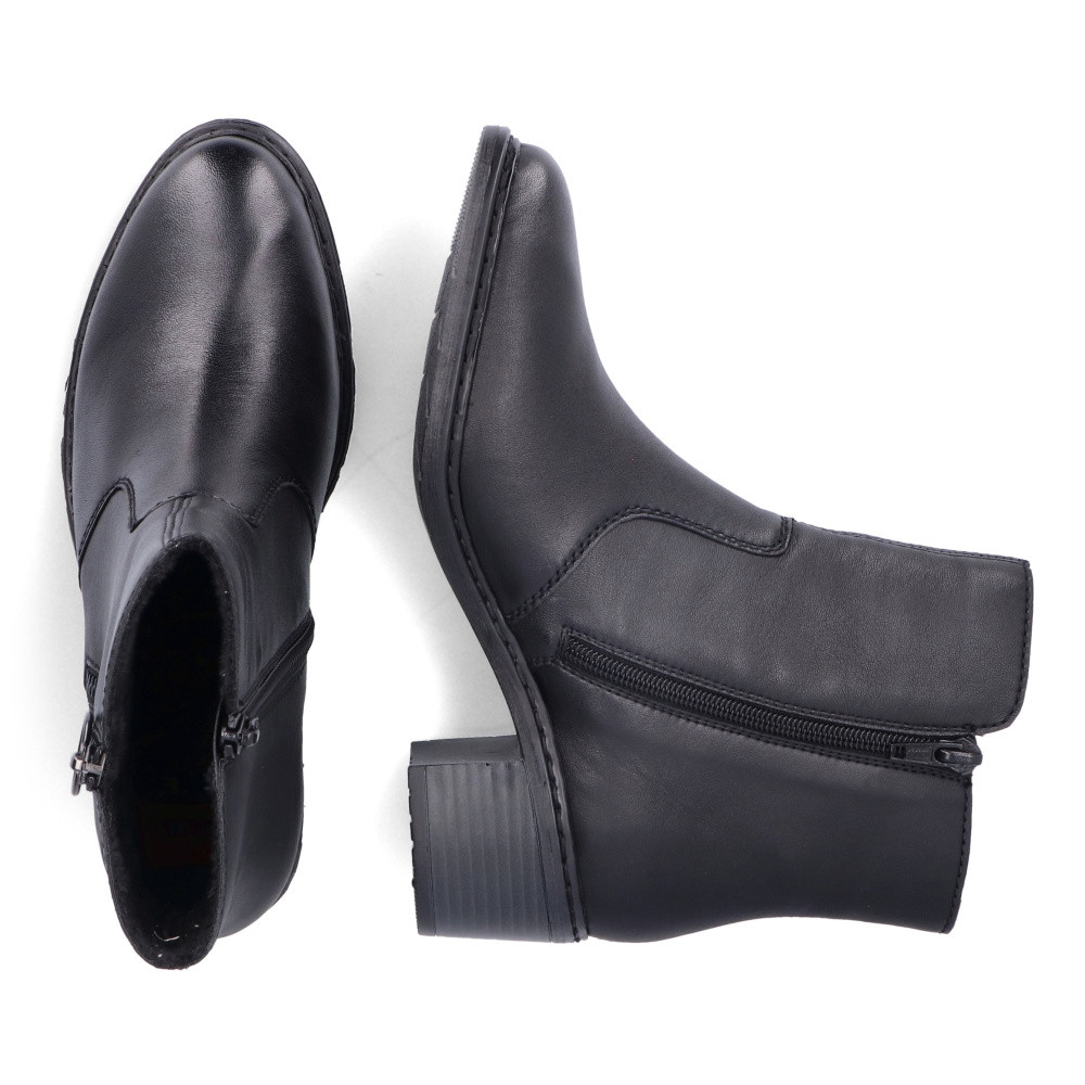 detail Dámská kotníková obuv RIEKER 70150-00 černá W3