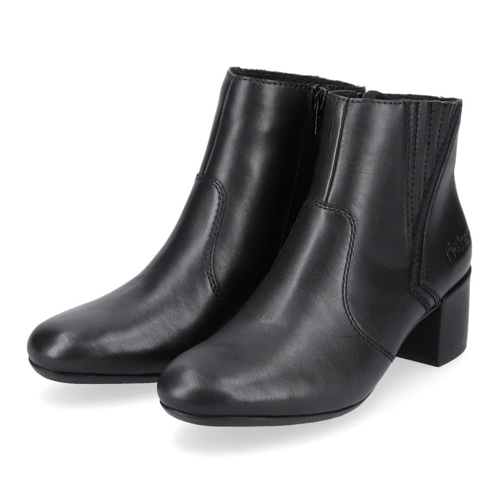 detail Dámská kotníková obuv RIEKER 70250-00 černá W2