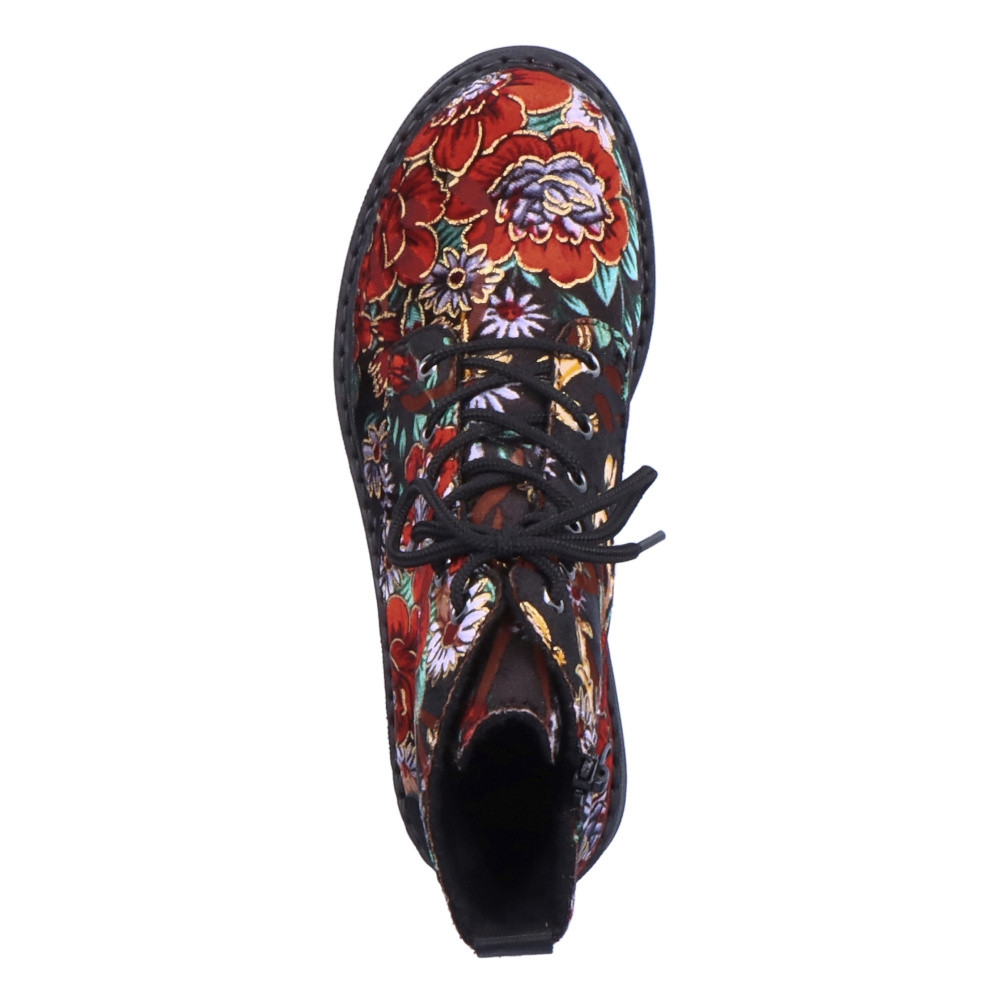 detail Dámská kotníková obuv RIEKER 72010-90 černá W4