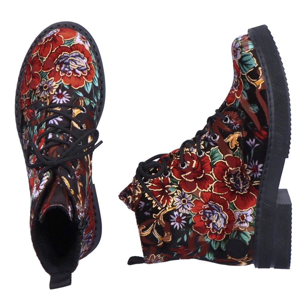 detail Dámská kotníková obuv RIEKER 72010-90 černá W4