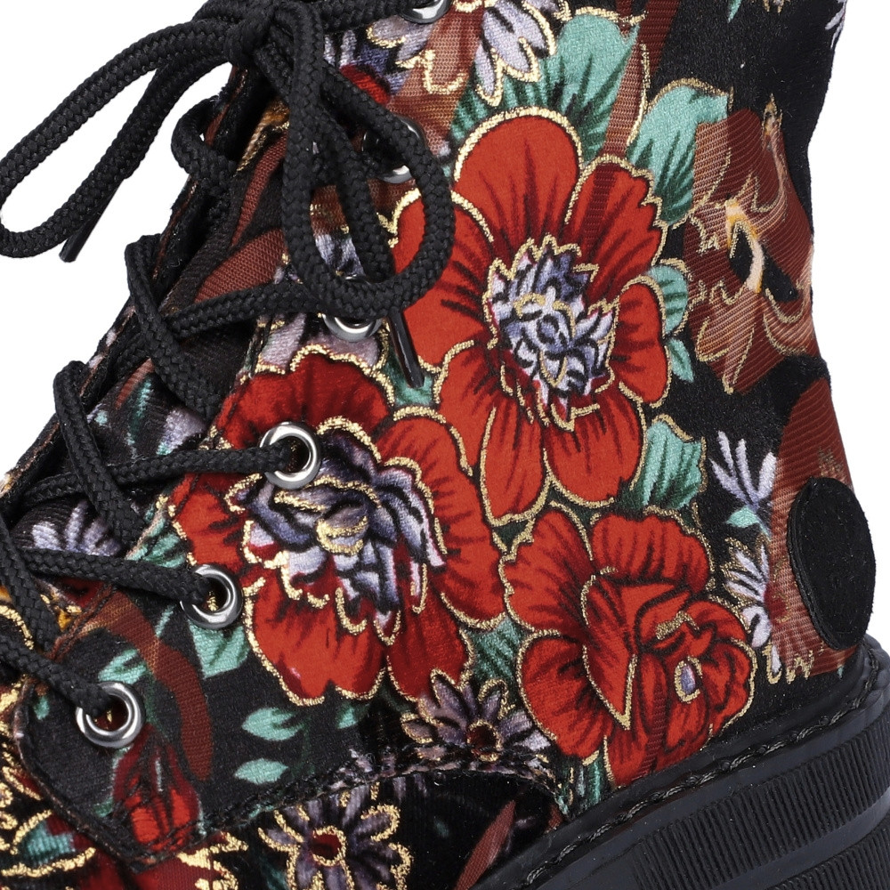 detail Dámská kotníková obuv RIEKER 72010-90 černá W4