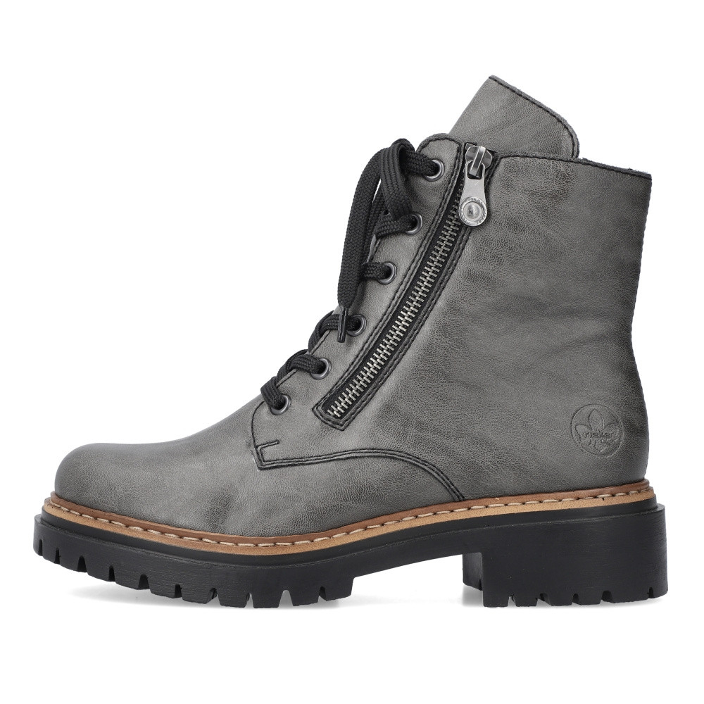 detail Dámská kotníková obuv RIEKER 72611-45 šedá W4