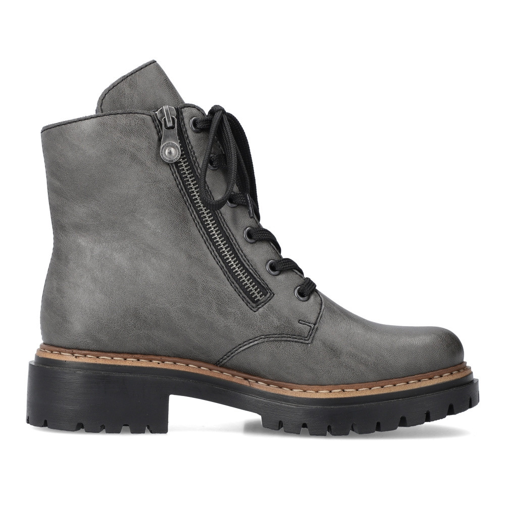 detail Dámská kotníková obuv RIEKER 72611-45 šedá W4
