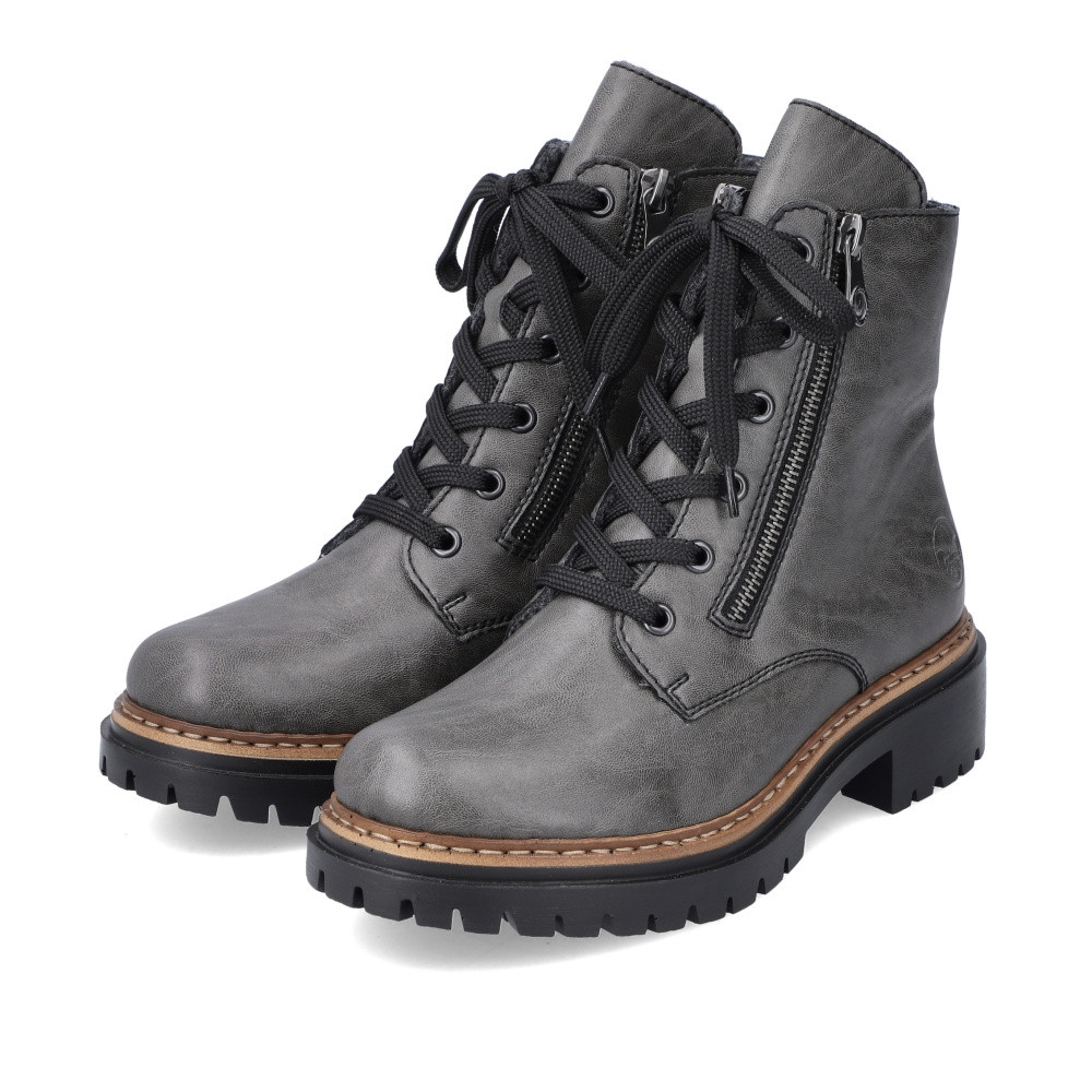 detail Dámská kotníková obuv RIEKER 72611-45 šedá W4