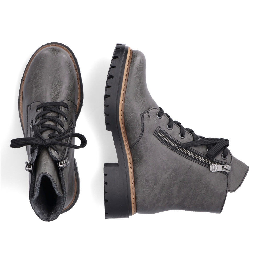 detail Dámská kotníková obuv RIEKER 72611-45 šedá W4