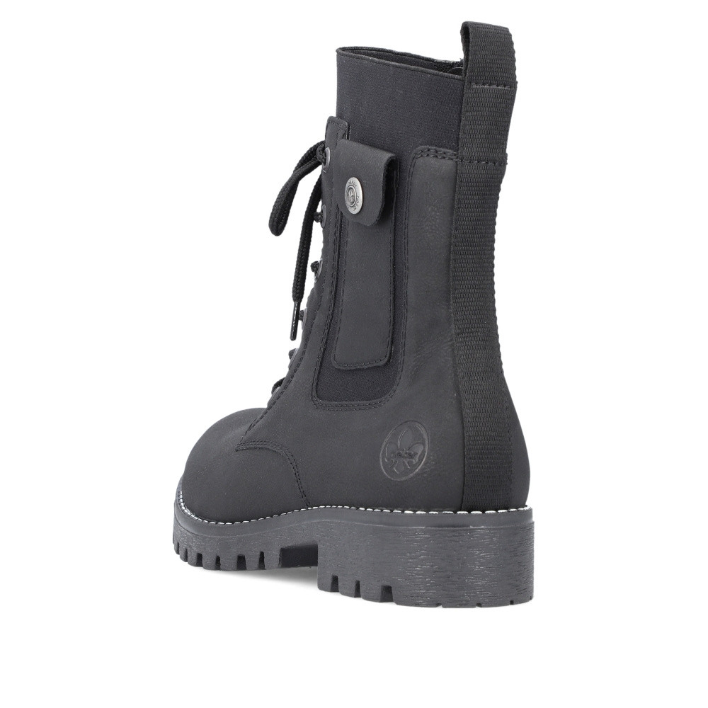 detail Dámská kotníková obuv RIEKER 78540-00 černá W2