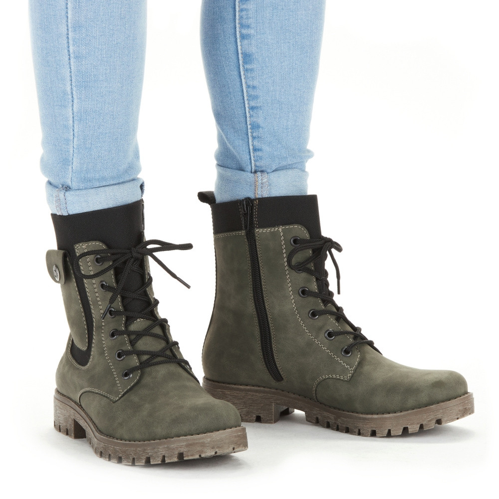 detail Dámská obuv RIEKER RIE-10302449-W2 zelená