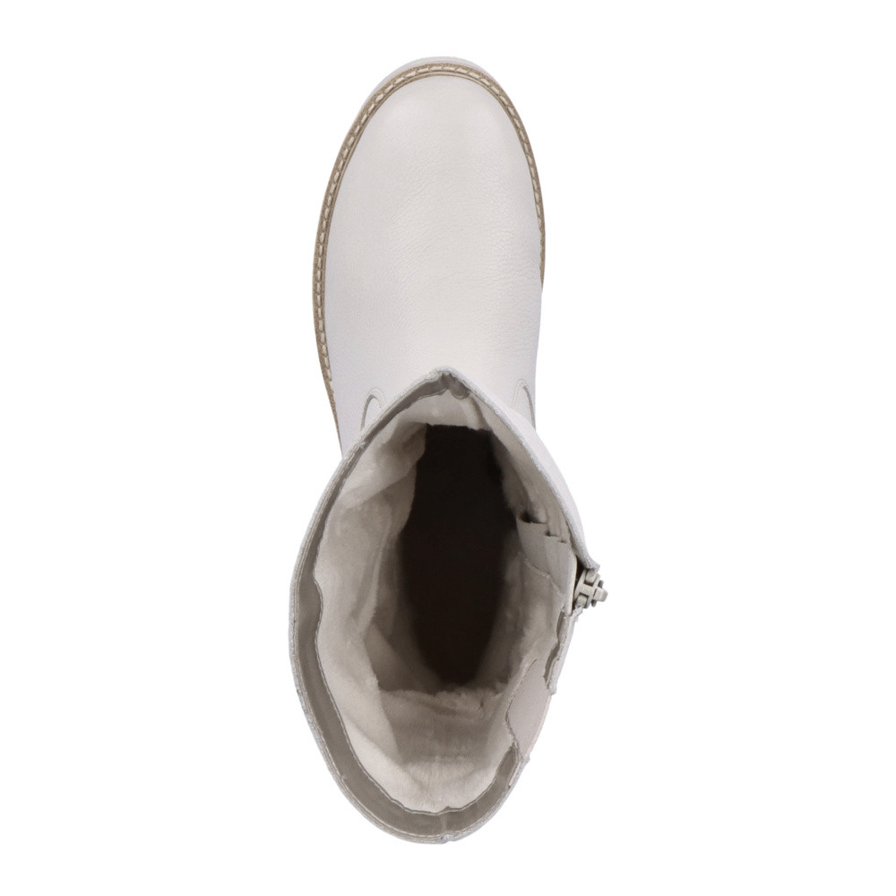 detail Dámské kozačky REMONTE D0A75-80 bílá W2