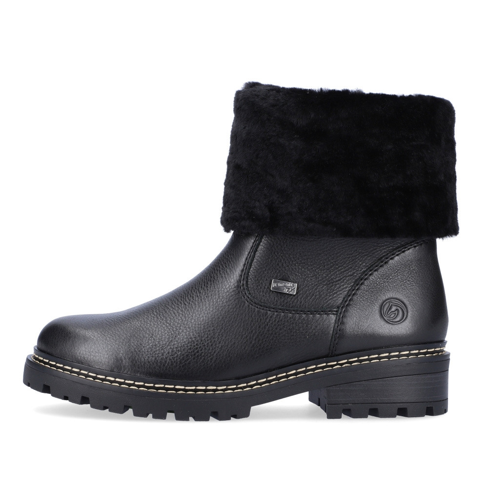 detail Dámská kotníková obuv REMONTE D0B71-01 černá W3