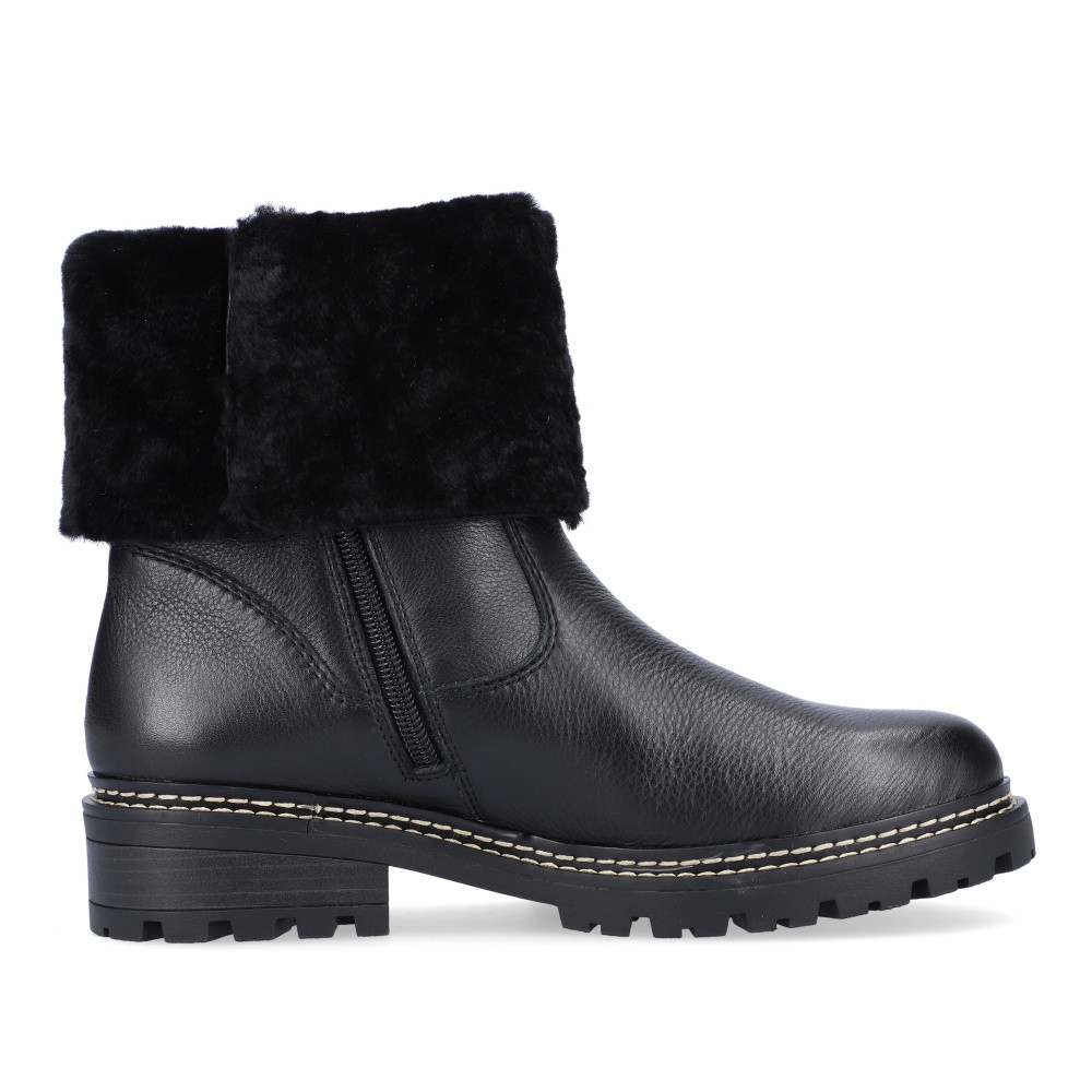 detail Dámská kotníková obuv REMONTE D0B71-01 černá W3