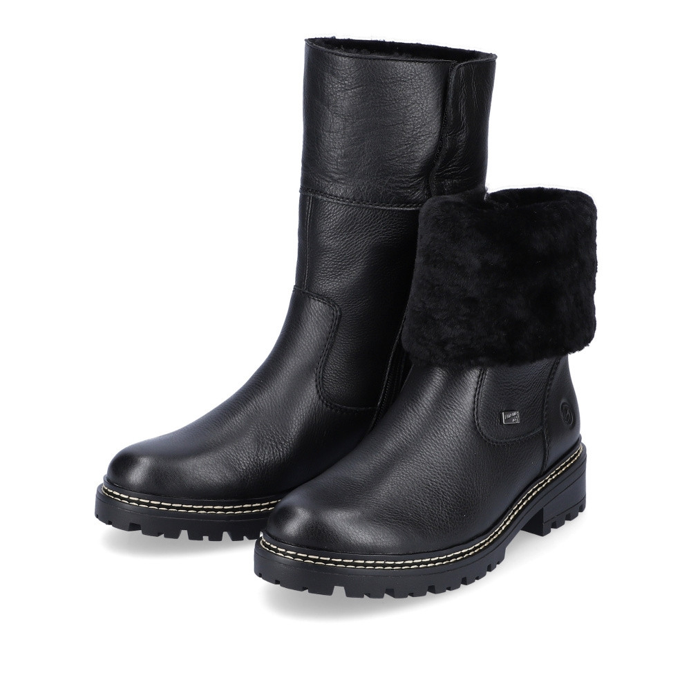 detail Dámská kotníková obuv REMONTE D0B71-01 černá W3