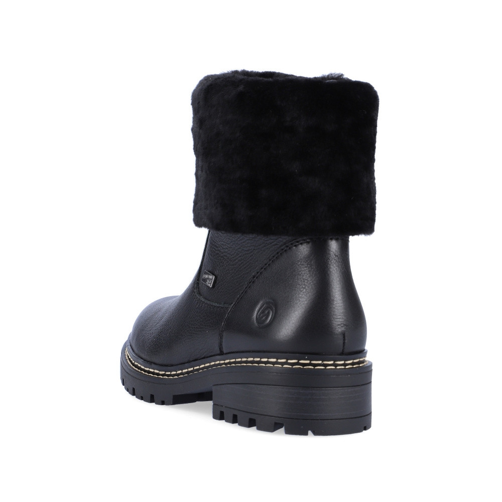 detail Dámská kotníková obuv REMONTE D0B71-01 černá W3