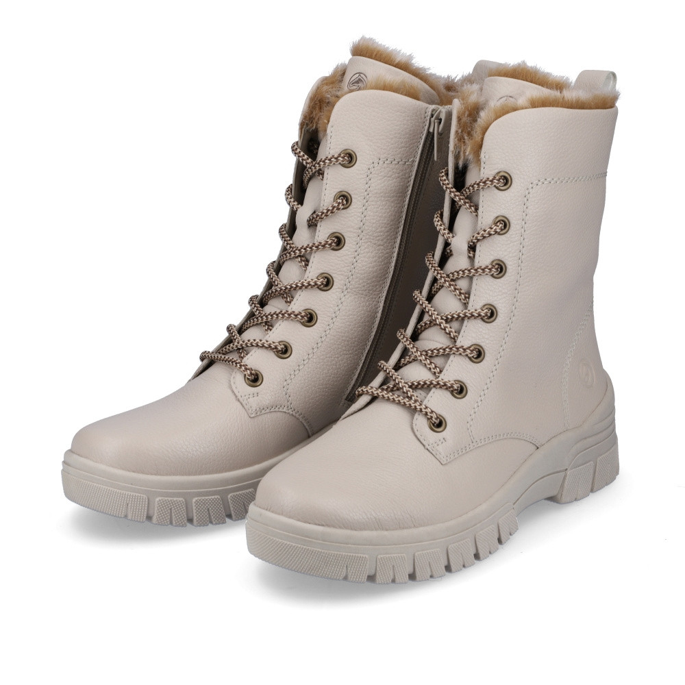 detail Dámská kotníková obuv REMONTE D0E72-60 béžová W4