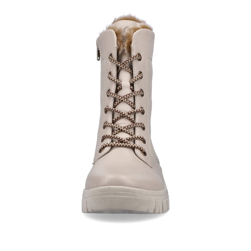 detail Dámská kotníková obuv REMONTE D0E72-60 béžová W4