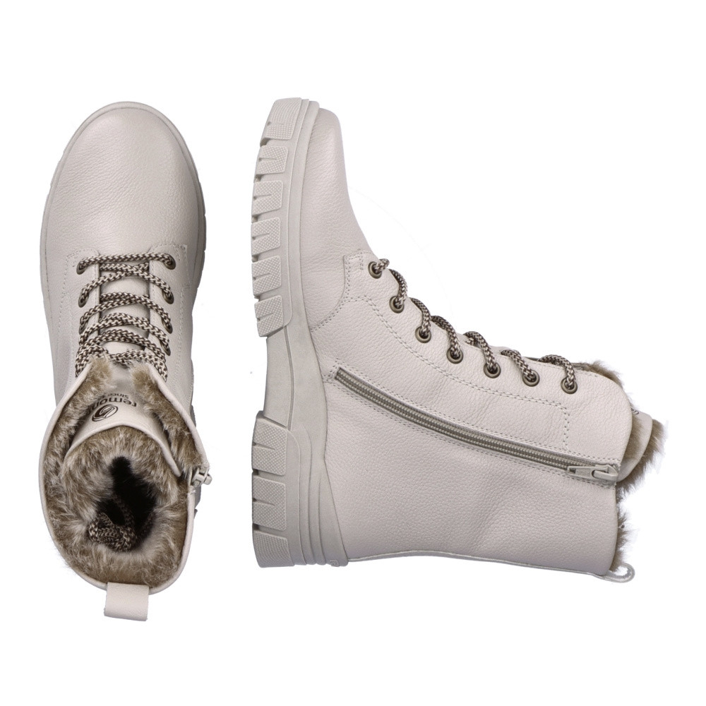 detail Dámská kotníková obuv REMONTE D0E72-60 béžová W4