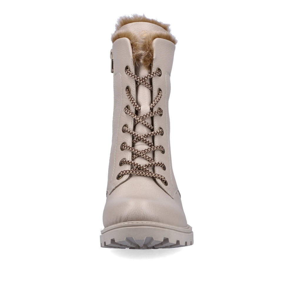 detail Dámská kotníková obuv REMONTE D8476-60 béžová W2