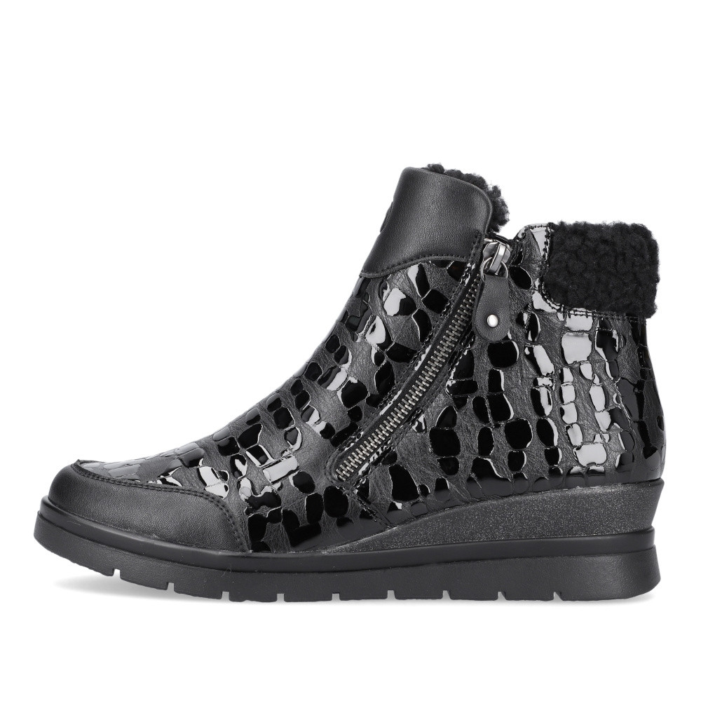 detail Dámská kotníková obuv REMONTE R0775-03 černá W3