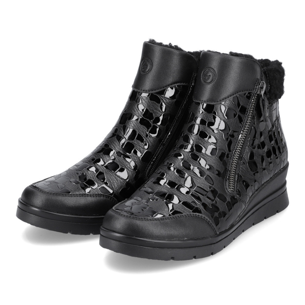 detail Dámská kotníková obuv REMONTE R0775-03 černá W3