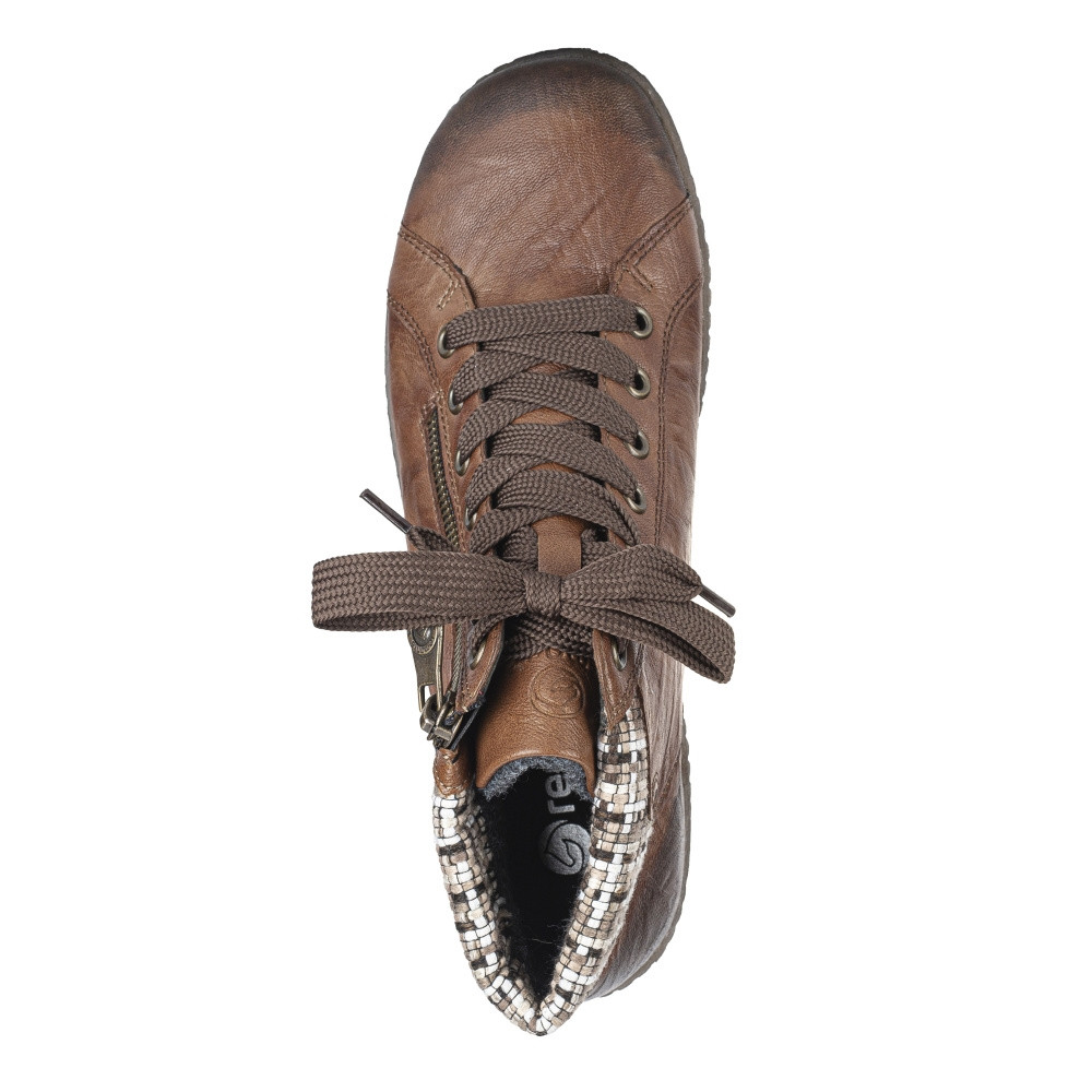 detail Dámská kotníková obuv REMONTE R1485-22 hnědá W2