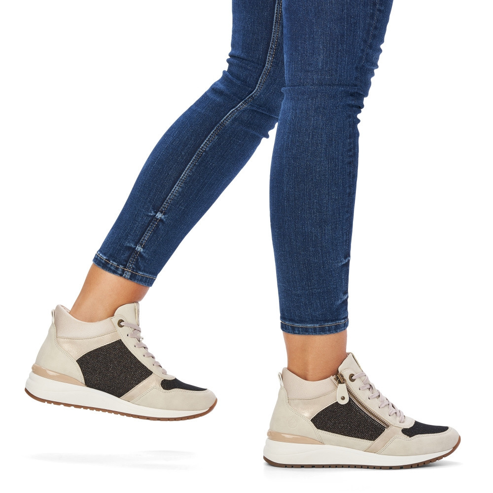 detail Dámská kotníková obuv REMONTE R3771-61 béžová W2