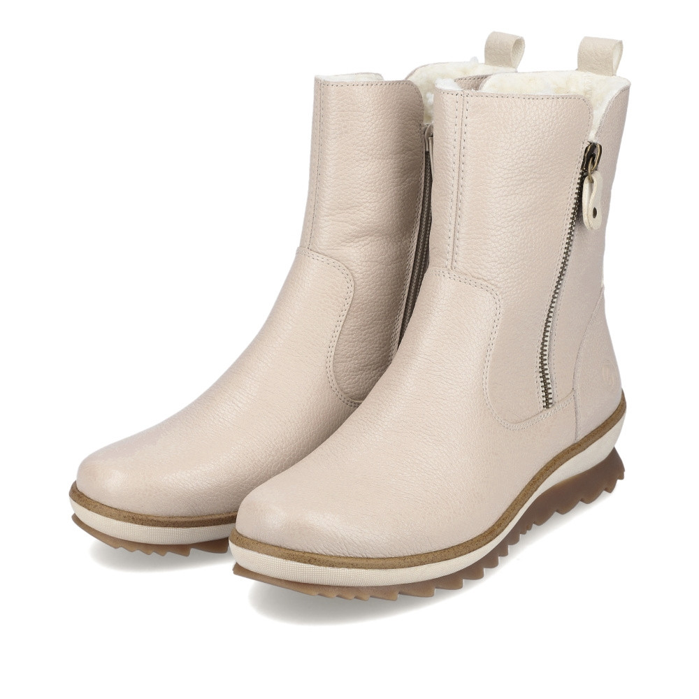 detail Dámská kotníková obuv REMONTE R8482-60 béžová W3