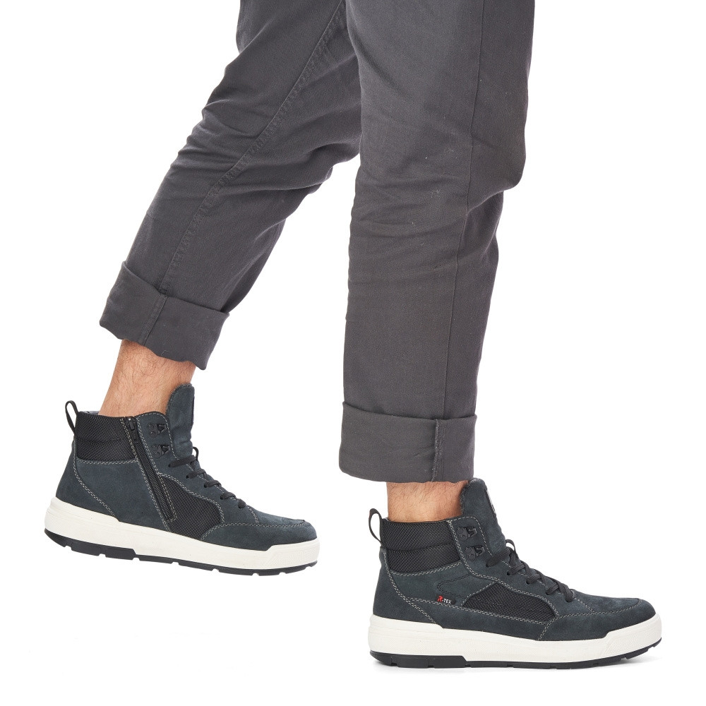 detail Pánská kotníková obuv RIEKER REVOLUTION U0069-45 šedá W3