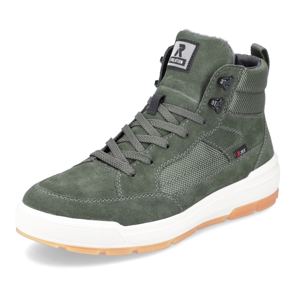 detail Pánská kotníková obuv RIEKER U0069-54 zelená W3