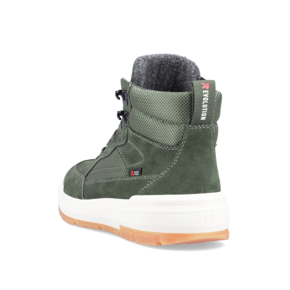 detail Pánská kotníková obuv RIEKER U0069-54 zelená W3