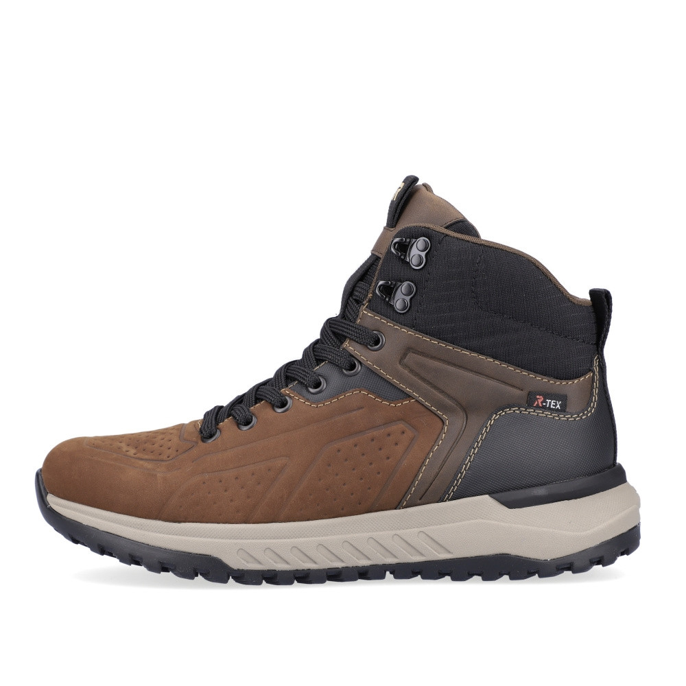 detail Pánská kotníková obuv RIEKER U0161-22 hnědá W3