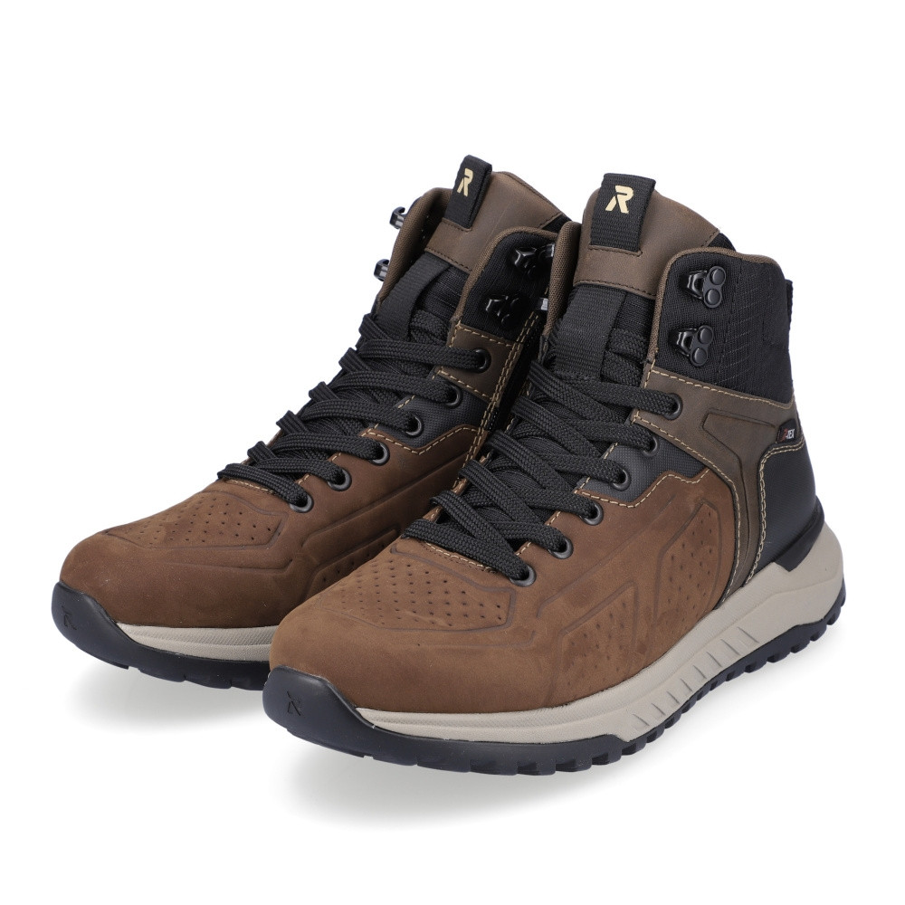 detail Pánská kotníková obuv RIEKER U0161-22 hnědá W3