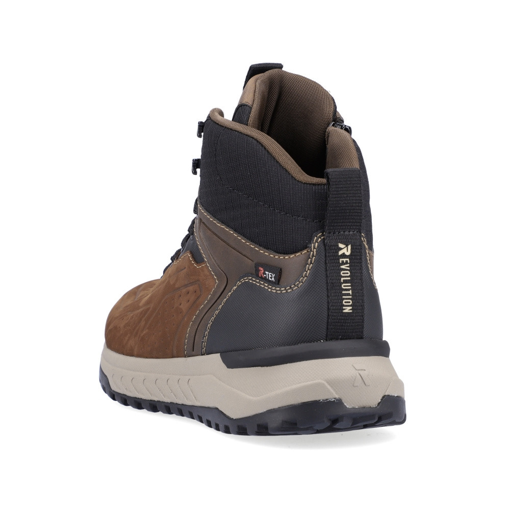 detail Pánská kotníková obuv RIEKER U0161-22 hnědá W3