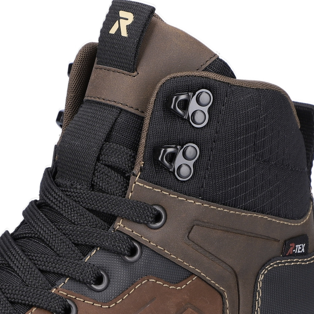 detail Pánská kotníková obuv RIEKER U0161-22 hnědá W3