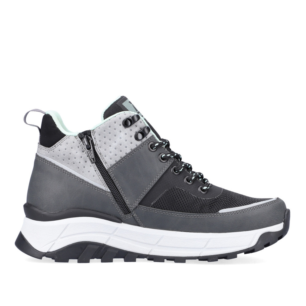 detail Dámská kotníková obuv RIEKER REVOLUTION W0061-45 šedá W2