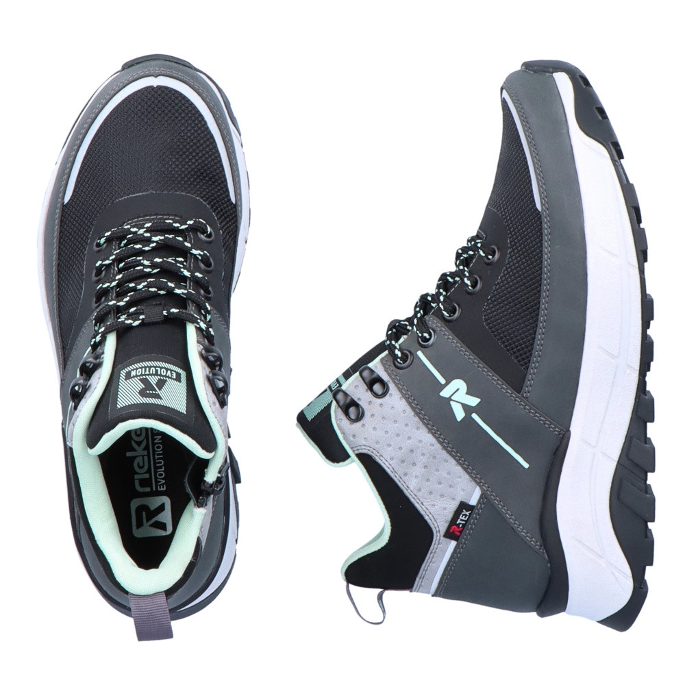 detail Dámská kotníková obuv RIEKER REVOLUTION W0061-45 šedá W2