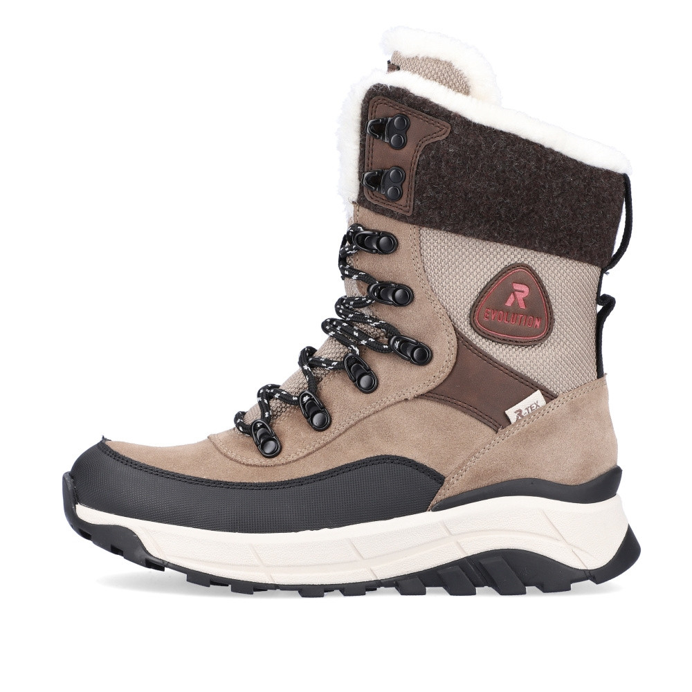 detail Dámská kotníková obuv RIEKER W0066-64 béžová W4