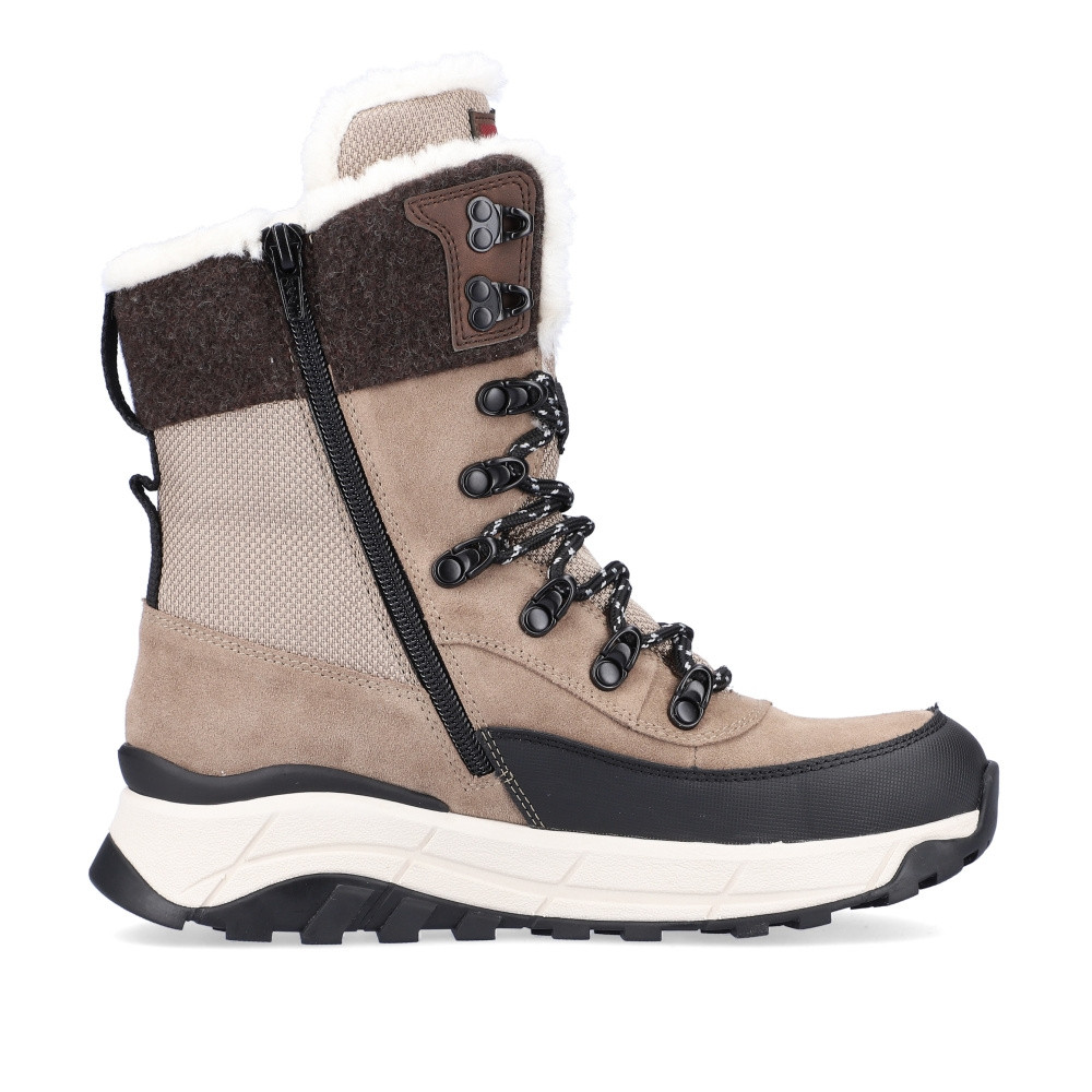 detail Dámská kotníková obuv RIEKER W0066-64 béžová W4