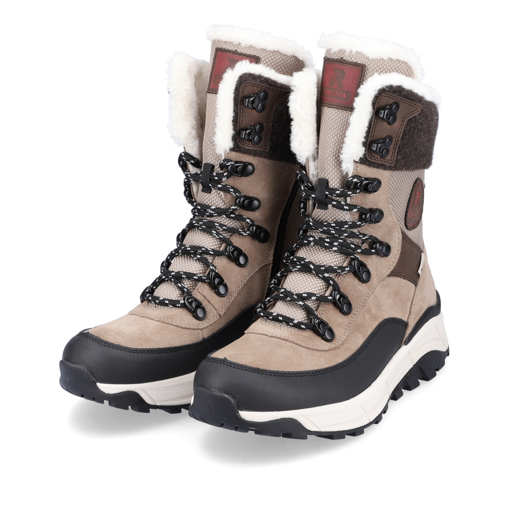 detail Dámská kotníková obuv RIEKER W0066-64 béžová W4