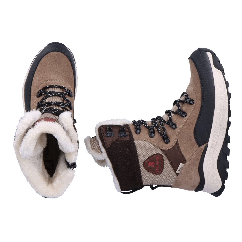 detail Dámská kotníková obuv RIEKER W0066-64 béžová W4