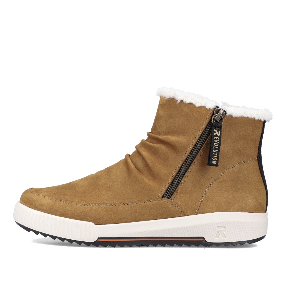 detail Dámská kotníková obuv RIEKER REVOLUTION W0163-68 hnědá W2