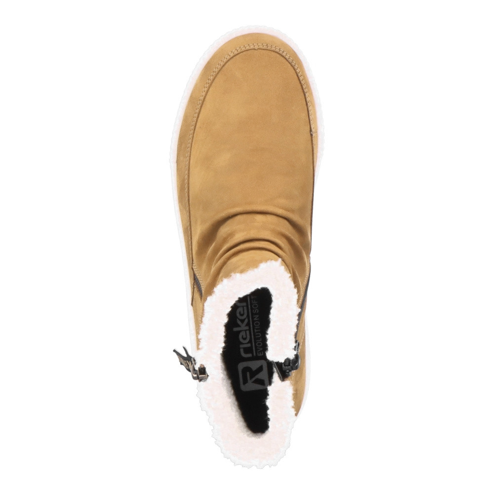 detail Dámská kotníková obuv RIEKER REVOLUTION W0163-68 hnědá W2