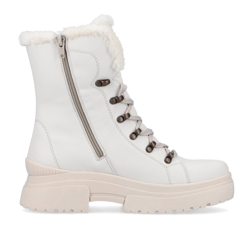 detail Dámská kotníková obuv RIEKER REVOLUTION W0372-80 bílá W3